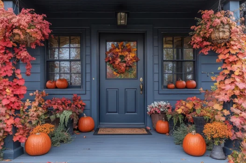 Rustic Fall Porch Decor