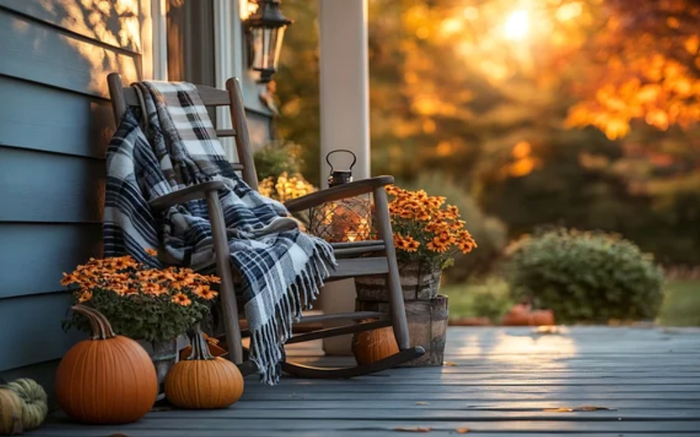 Rustic Fall Porch Decor