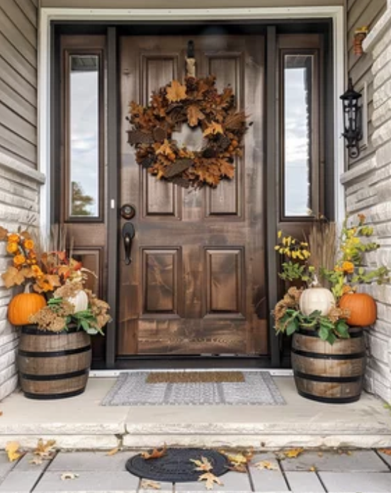 Rustic Fall Porch Decor